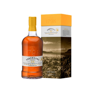 Tobermory 24 year old Isle of Mull single malt Scotch whisky.