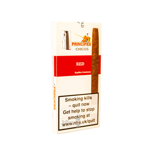 A pack of 5 Principes Chicos Red cigars from the Dominican Republic