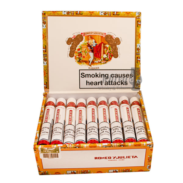 Box of 25 Romeo y Julieta Number 1 tubos Cuban cigars