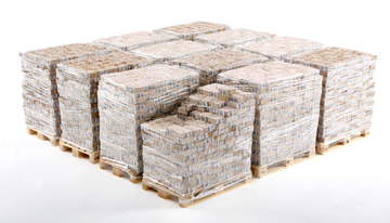 One billion US dollars in 100usd notes. One billion dollars would take 12 pallets