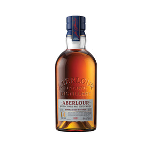 A bottle of 14 year old Aberlour 14 year old - Speyside Single  malt Scotch Whisky 