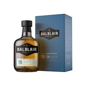 A 15 year old single malt Scotch whisky from Balblair distillery located in the Highland region