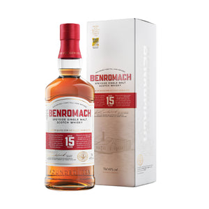 A 70cl bottle of Benromach 15 year old Speyside Single Malt Scotch Whisky