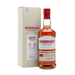 A 70cl bottle of Benromach Polish Oak Single Cask Edition Cask 771 Speyside Single Malt Whisky
