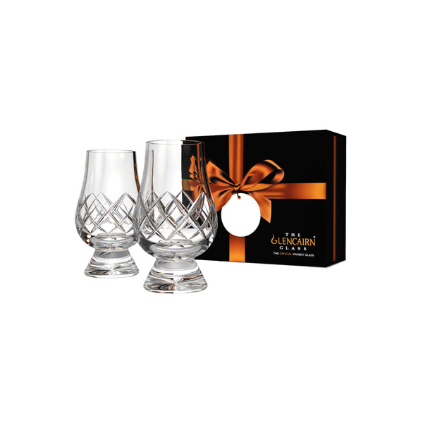 Glencairn Glass Cut Crystal -  Presentation Set with Two Glasses