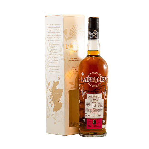 Longmorn 13 year old Lady of the Glen. Speyside Single Malt Scotch Whisky independently bottled.