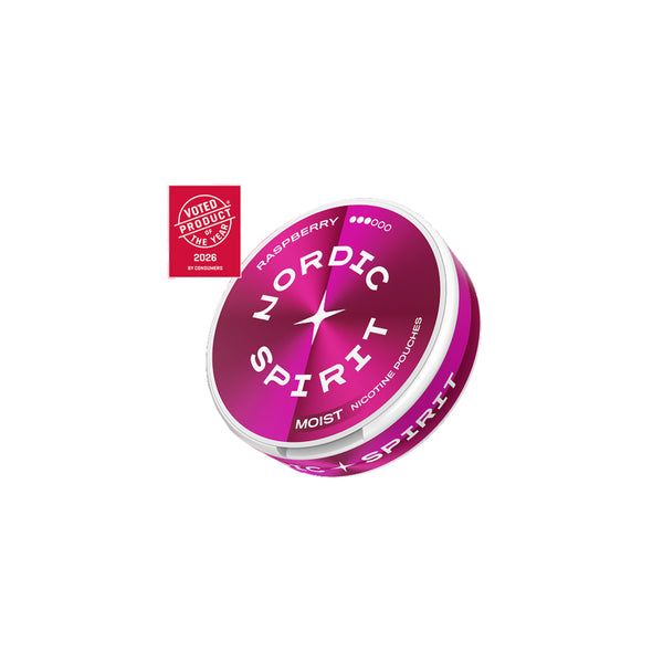 Nordic Spirit Nicotine Pouches Raspberry Strong (9mg)