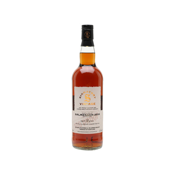 Balmenach 2016 9 Year Old 100 Proof Edition 57  Signatory