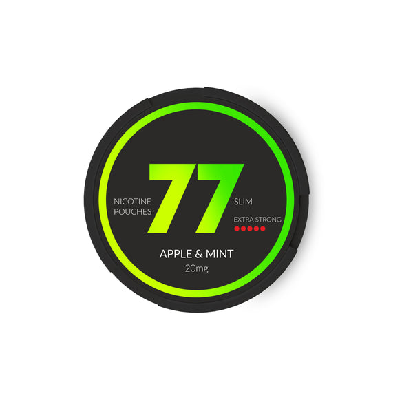 77 Nicotine Pouches Apple & Mint 20mg Snus