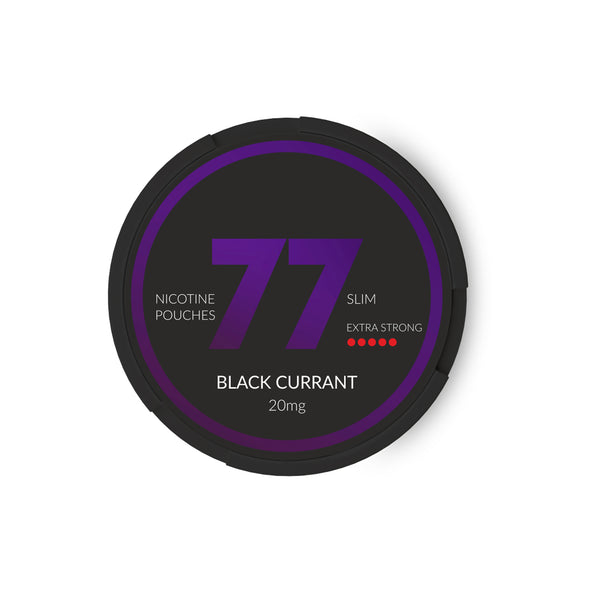 77 Nicotine Pouches Blackcurrant 20mg