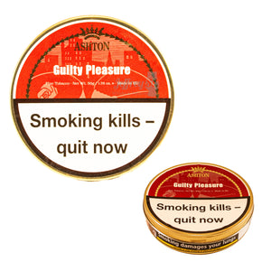 A 50 gram tin of Ashton Guilty Pleasure Pipe Tobacco