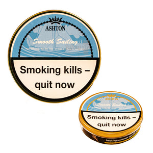 A 50 gram tin of Ashton Smooth Sailing Pipe Tobacco