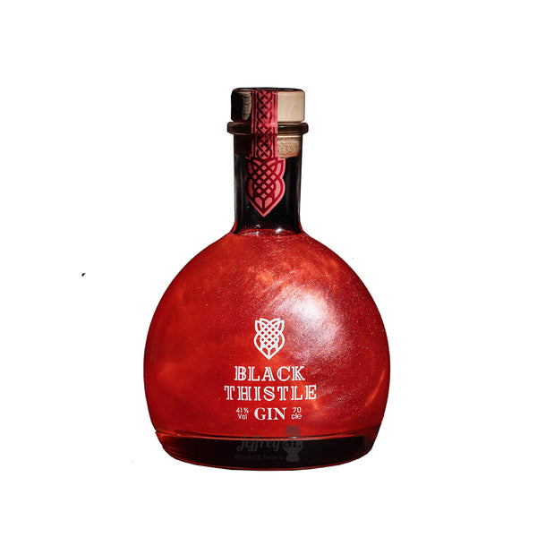A 70cl bottle of Black Thistle Gin Ruby Mist Red Berry Scottish gin