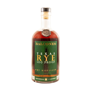 A 70cl bottle of Balcones Texas Rye 100 Proof Pot distilled Rye Spirit