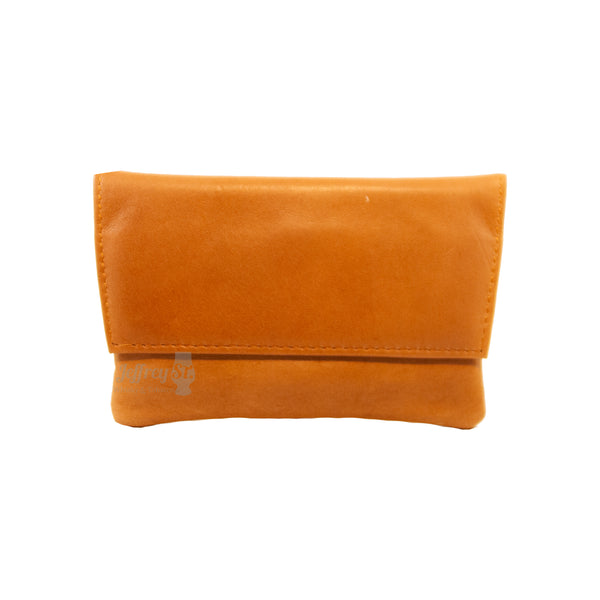 Leather Hand Rolling Tobacco Pouch (608A) - Tan