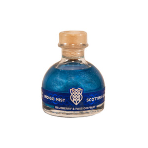 A 5cl bottle of Black Thistle Gin Indigo Mist Scottish Gin Blueberry & Passion Fruit