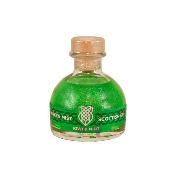 A 5cl bottle of Black Thistle Gin Green Mist Scottish Gin Kiwi & Mint