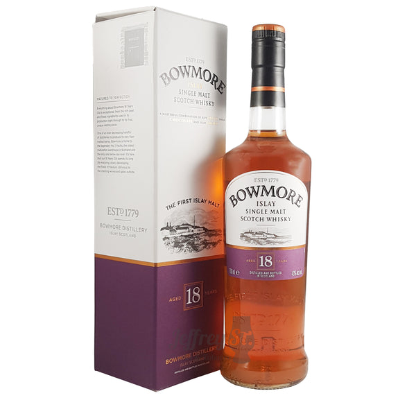 A 70cl Bottle of 18 Year Old Bowmore Single Malt Islay Scotch Whisky