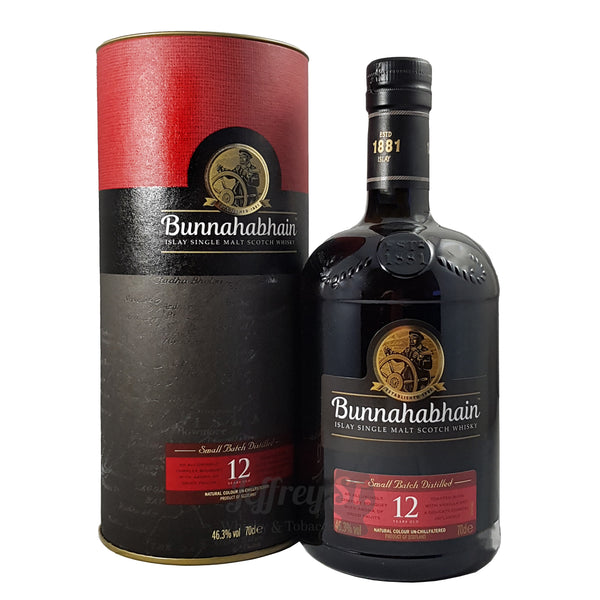 A 70cl bottle of Bunnahabhain 12 year old Islay Single Malt Scotch Whisky