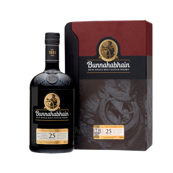 A 70cl bottle of Bunnahabhain 25 year old Islay Single Malt Scotch Whisky