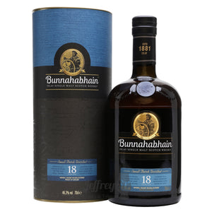A 70cl bottle of Bunnahabhain 18 year old Islay Single Malt Scotch Whisky
