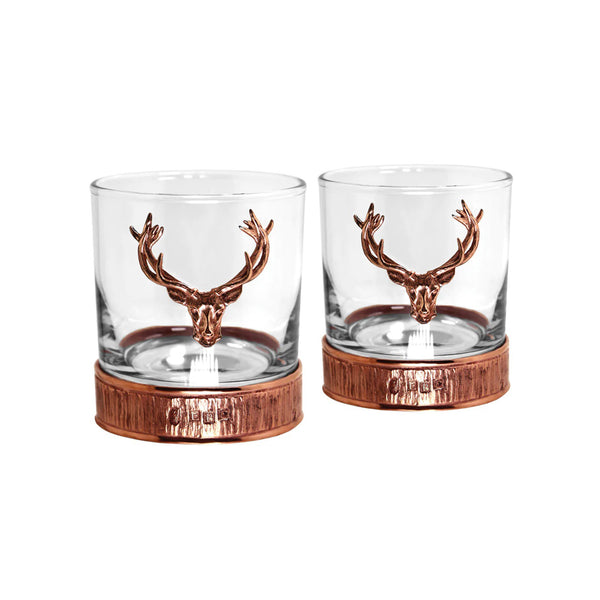 English Pewter Majestic Stag Tumbler Set (STAG201)