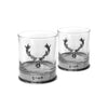 A wonderful gift for that loved one who enjoys a dram and has a love of Golf, the Double Golfer Tumbler set is a stunning piece from English Pewter Company's range of Barware. The attractive glasses stand at 9cm tall and feature pewter banding at the base to add both an eye-catching appearance and satisfying weight. The real headline act of the tumblers however is the intricate pewter golf badge which adorns the side and brings some real style to the package.