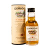 A 5cl bottle of Edradour 10 year old whisky from the Highlands