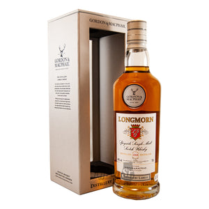 A 70cl bottle of Distillery Labels Longmorn 2008 Speyside Single Malt Scotch Whisky by Gordon & Macphail
