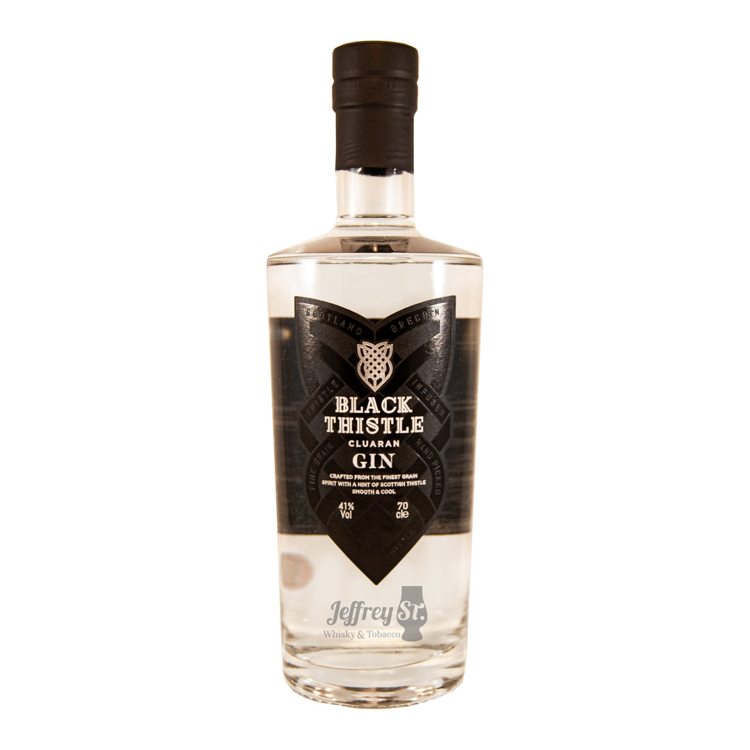 A 70cl bottle of Black Thistle Gin
