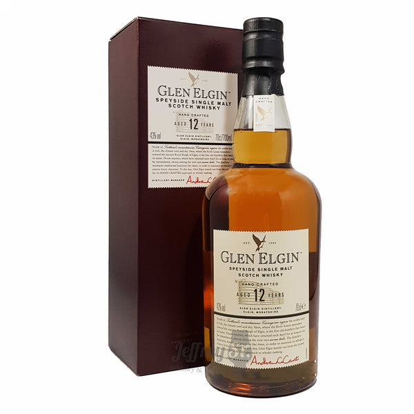 Glen Elgin 12 Year Old. Speyside Single Malt Scotch Whisky.