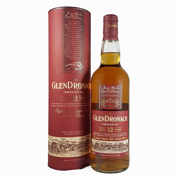 Glendronach 12 Year Old. Highland single malt scotch whisky 70cl 