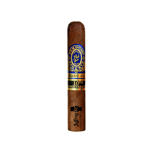 A single cigar. Perdomo 10th anniversary Robusto Maduro