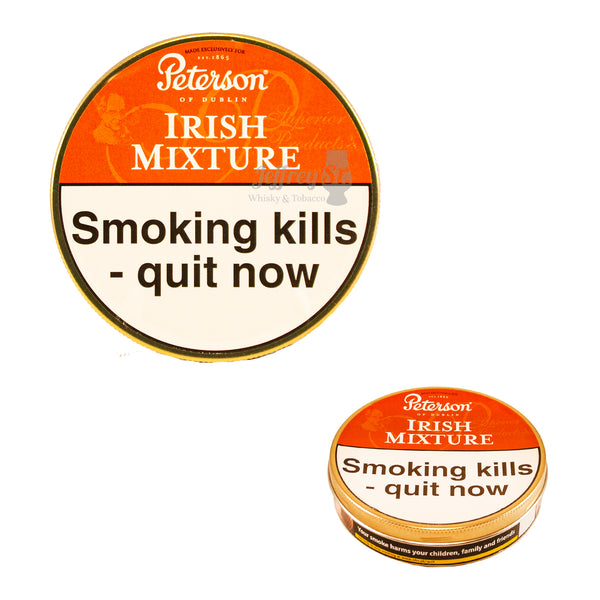 A 50g tin of Peterson Irish Mixture Pipe tobacco