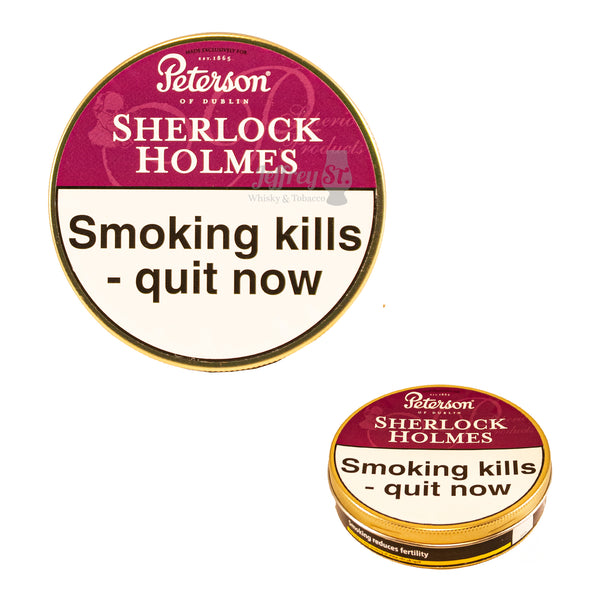 A 50g tin of Peterson Sherlock Holmes pipe tobacco