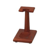A wooden pipe stand for a single pipe