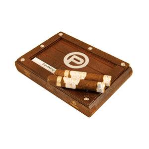 A box of 10 Plasencia Reserva Original Robusto Cigars from the Dominican Republic