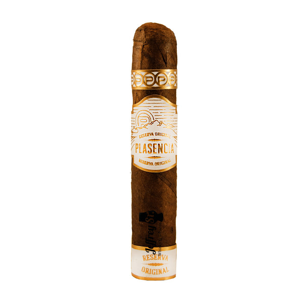 A single Plasencia Reserva Original Robusto Cigar from the Dominican Republic