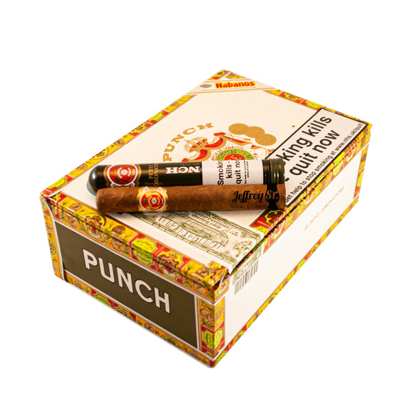 A box of 25 Punch Petit Coronations tubos cigars
