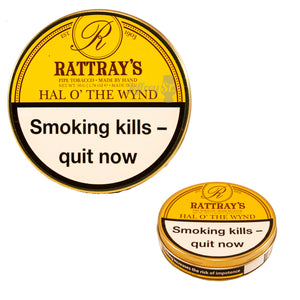 A 50g tin of Rattray's Hal O' The Wynd pipe tobacco
