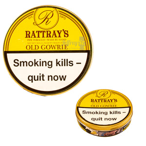 A 50g tin of Rattray's Old Gowrie pipe tobacco