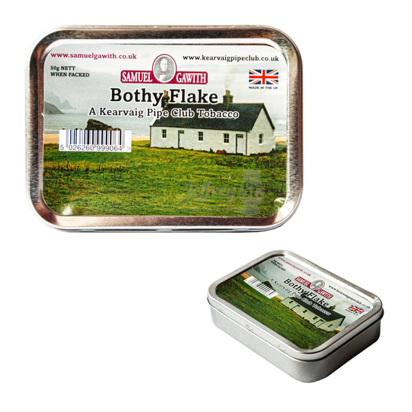 A 50g tin of Samuel Gawith Bothy Flake pipe tobacco