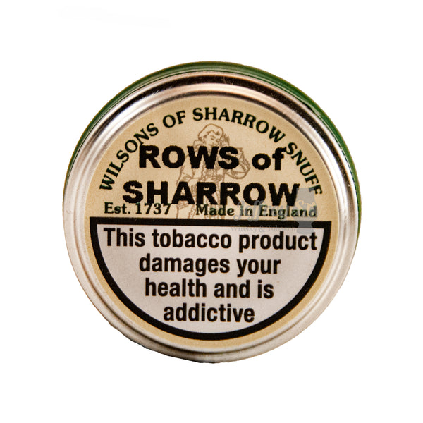 A small tin of Wilsons of Sharrow Snuff. FLavoured with a light Rose Water taste.
