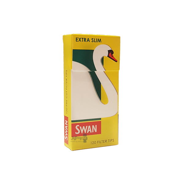 These Swan Extra Slim tips are slimmer than Slim tips, so you'll need less tobacco to make way for a smoother taste. Each box contains 120 filter tips that are 5mm in diameter and packaged in 20 cellophane handy sticks.