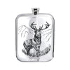 English Pewter 6oz Stag Flask