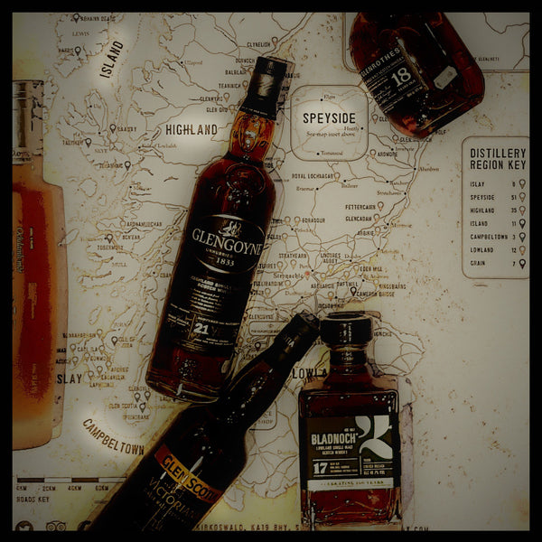 Whisky Regions Deluxe. The regions tasting with some of the best WHisky Scotland has to offer.