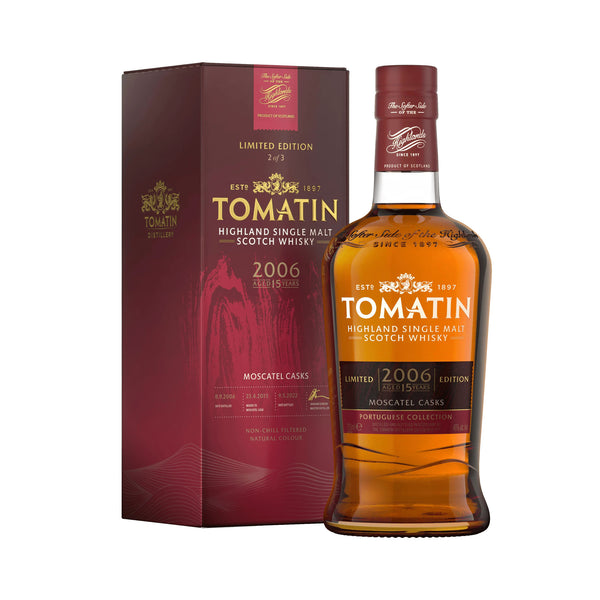 A 70cl bottle of Tomatin Portuguese Collection aged 15 years Moscatel Casks Highland Single Malt Scotch Whisky