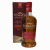 A 70cl bottle of Tomatin Cask Strength Highland single malt Scotch whisky