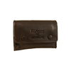 Leather Button Pouch with Paper Slot (3512)