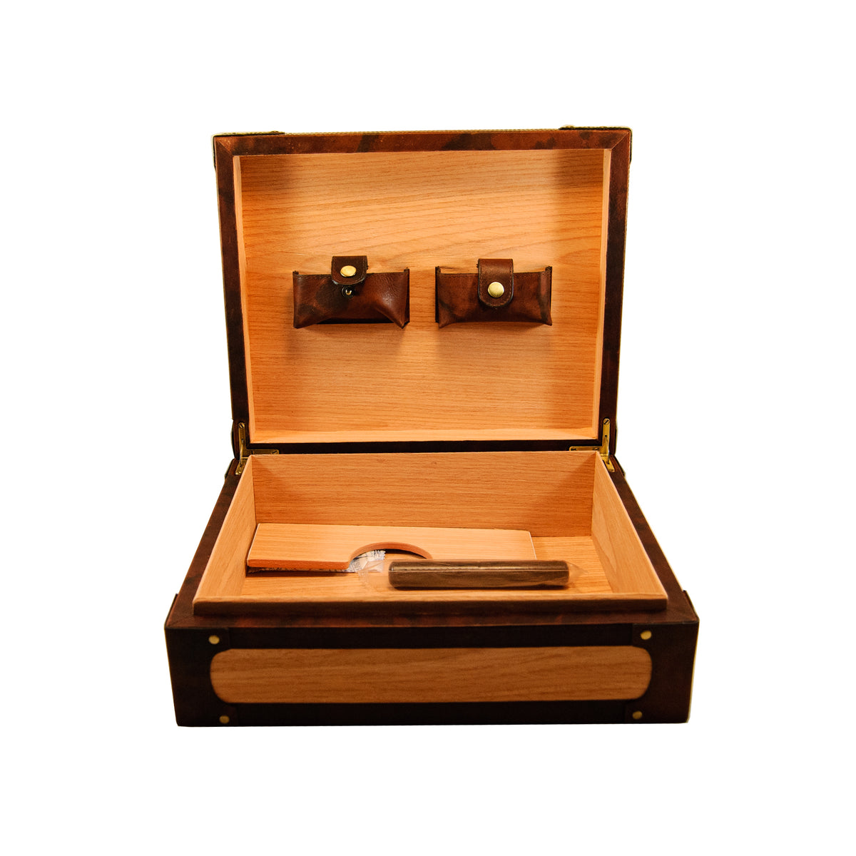 Sharrow Humidor Leather and Wood Design – Jeffrey st. Whisky & Tobacco